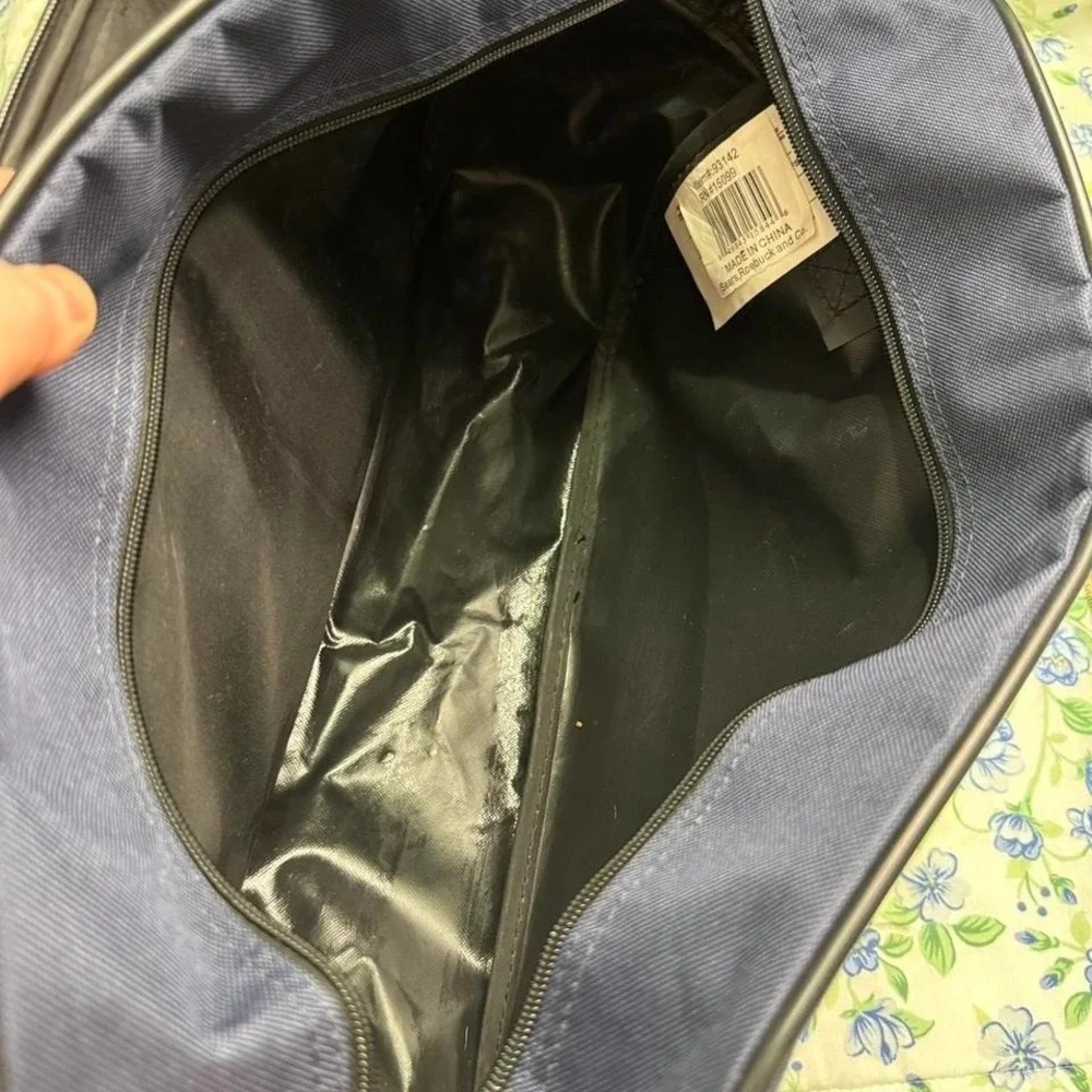American Tourister Navy Blue Laptop Messenger Carry On Travel Bag Office 15